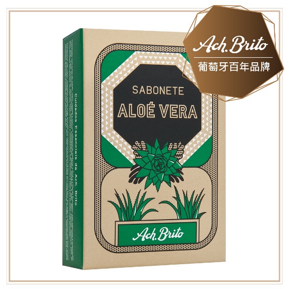 【艾須‧布里托Ach Brito】Aloe Vera文藝蘆薈薄荷保濕皂(綠)